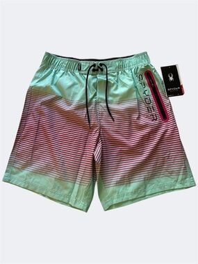 Spyder Men's‎ Aqua and Pink Swim Shorts